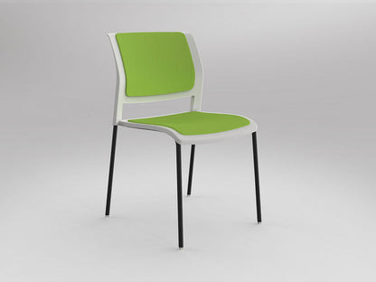 White / Fully Upholstered / Breathe Lime Green