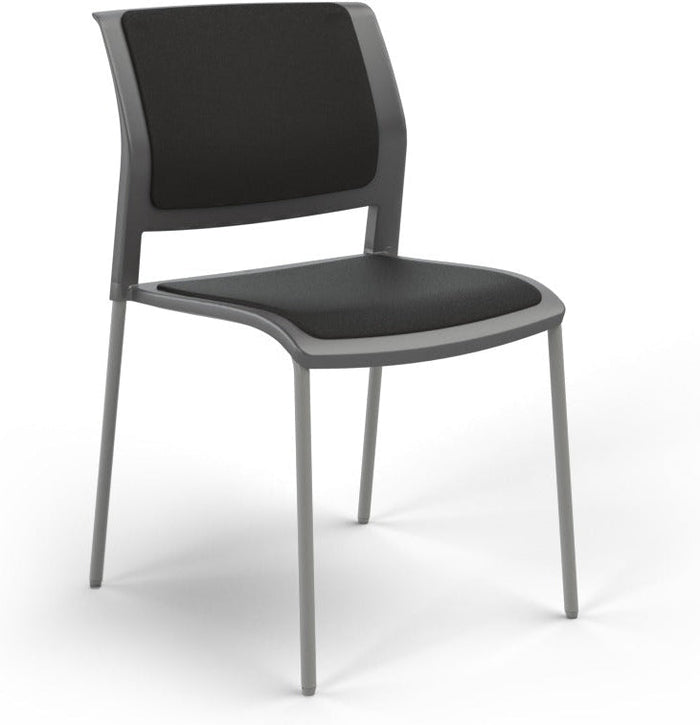 Charcoal / Fully Upholstered / Breathe Black