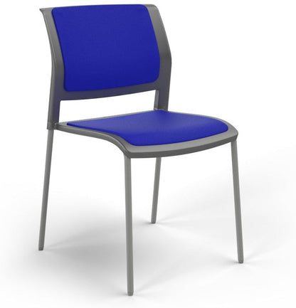 Charcoal / Fully Upholstered / Breathe Sky Blue