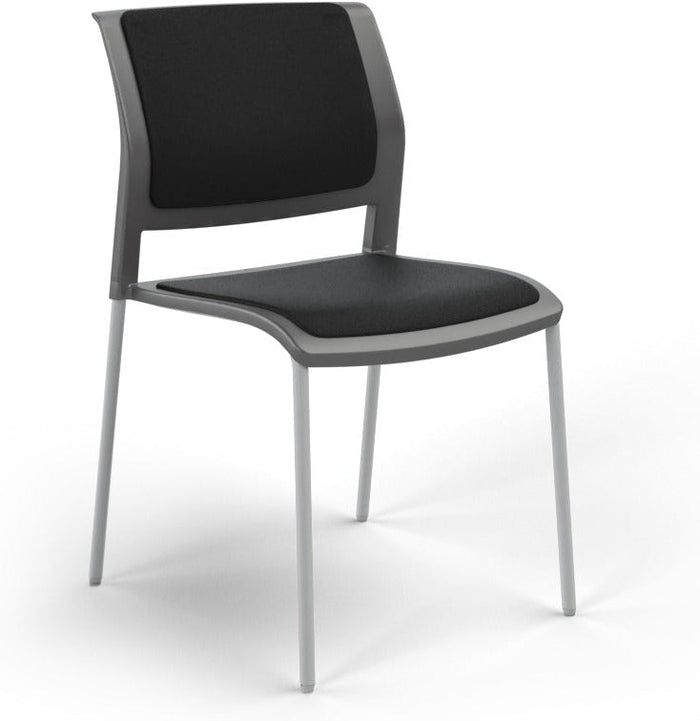 Charcoal / Fully Upholstered / Breathe Black