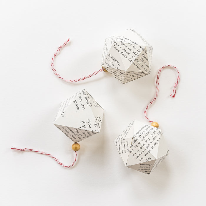Geometric Book Ornaments