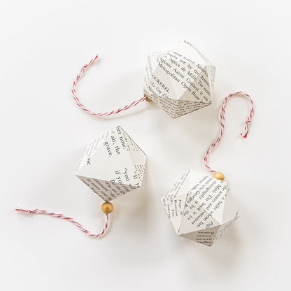 Geometric Book Ornaments