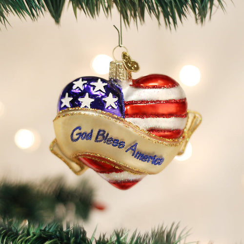 God Bless America Heart Ornament [Online Only]