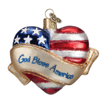 God Bless America Heart Ornament [Online Only]