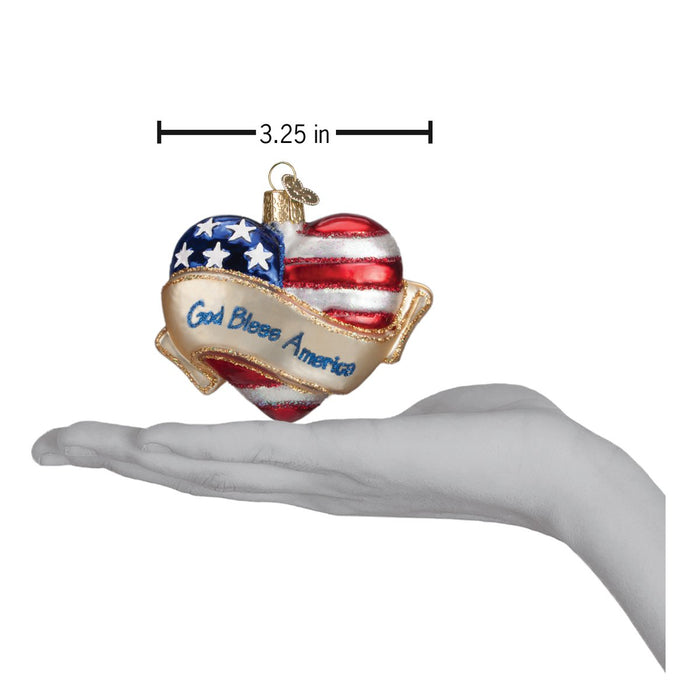 God Bless America Heart Ornament [Online Only]