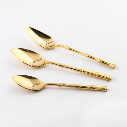 vintage gold bamboo spoons - silverware - mother's day gift guide