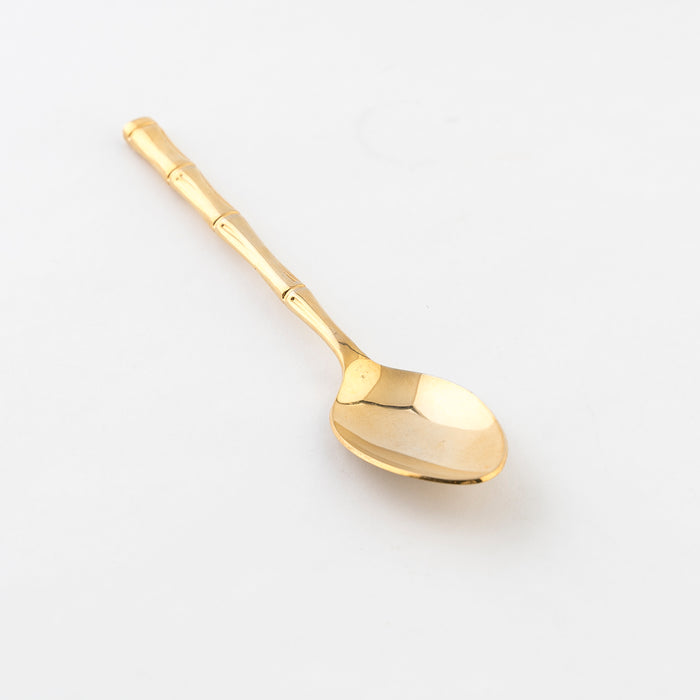 bamboo teaspoon in gold