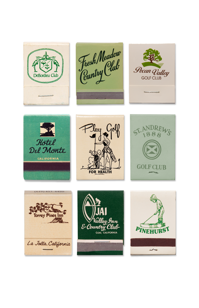 Golf Matchbook Poster w/Frame Options [Online Only]