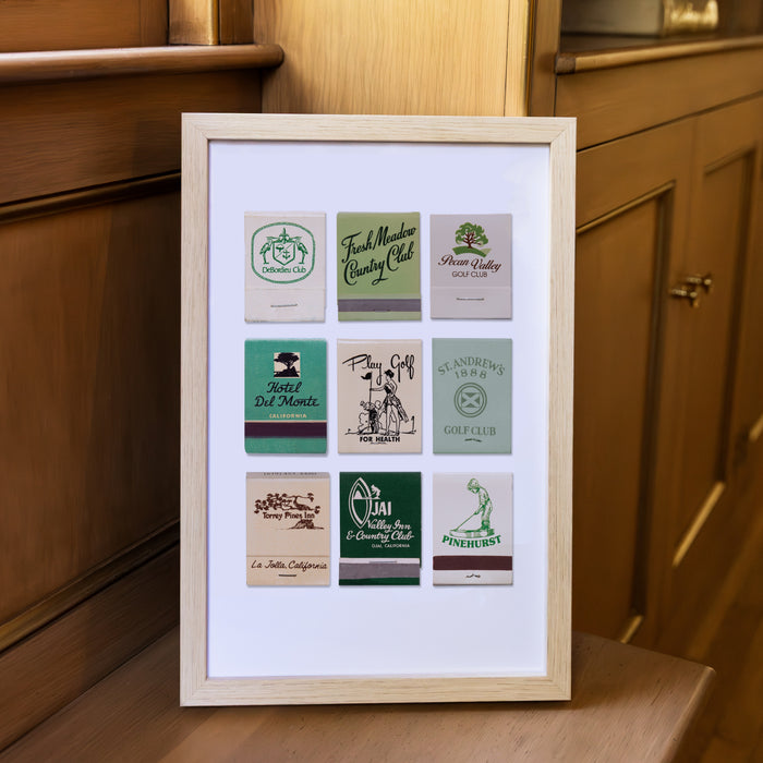 Golf Matchbook Poster w/Frame Options [Online Only]