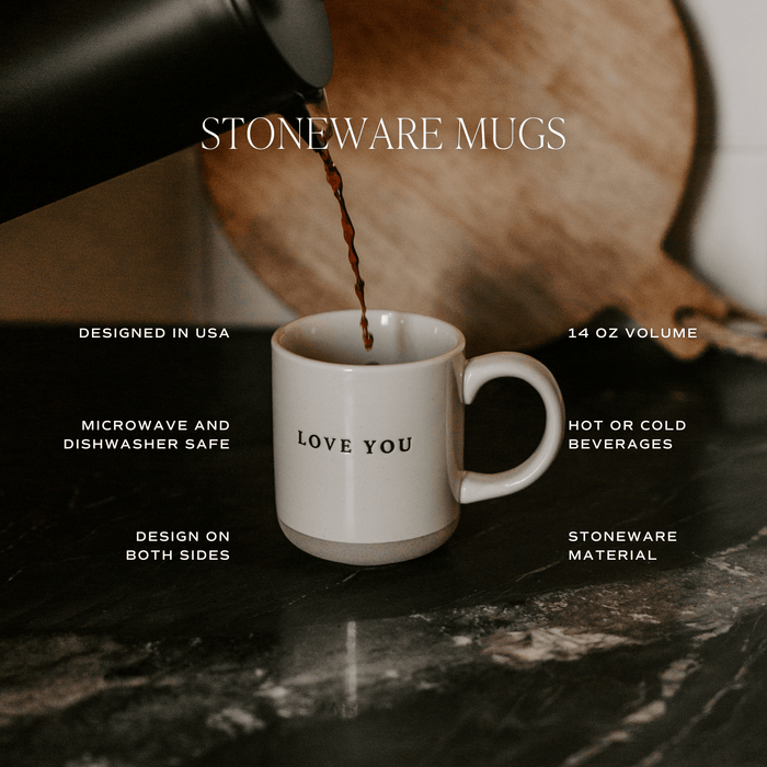 Green Trees 14 oz Cream Stoneware Coffee Mug [Online Only]