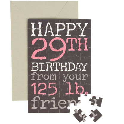 Happy Birthday Puzzle Card