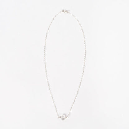 herkimer diamond necklace - stones - silver - jewelry by stellarcreature of portland maine