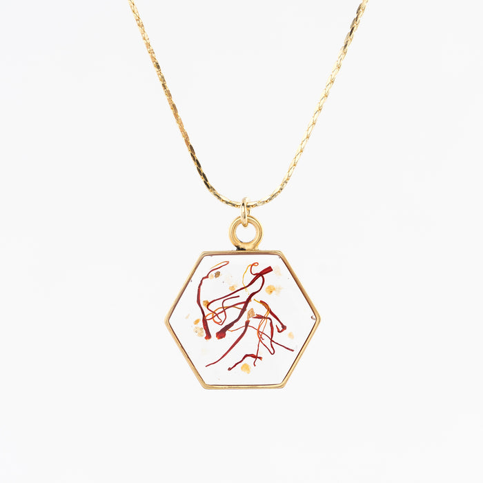Hexagon Pendant Necklace
