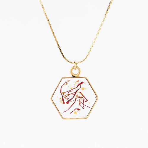 Hexagon Pendant Necklace