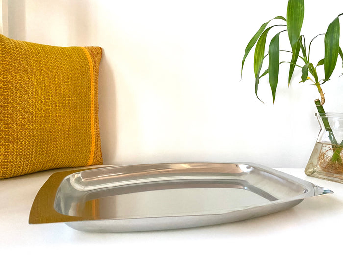 Large Swedish Stainless Steel Tray