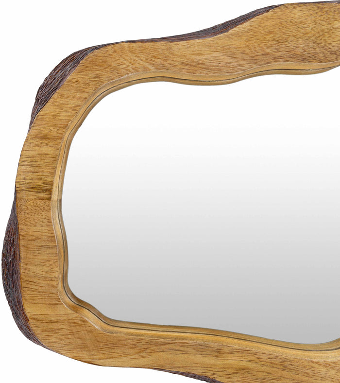 Louiseville Gold Frame Round Mirror [Online Only]