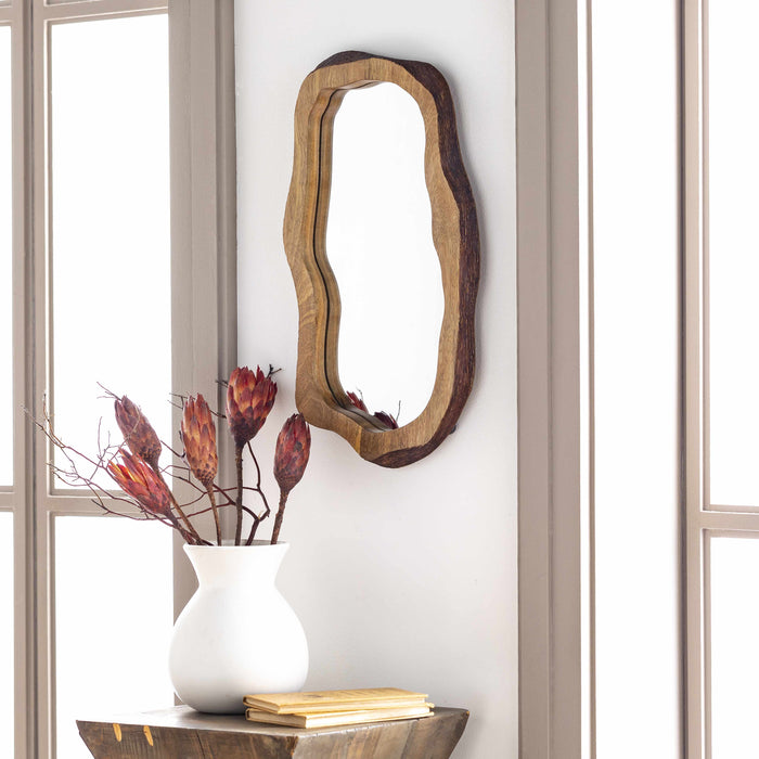 Louiseville Gold Frame Round Mirror [Online Only]