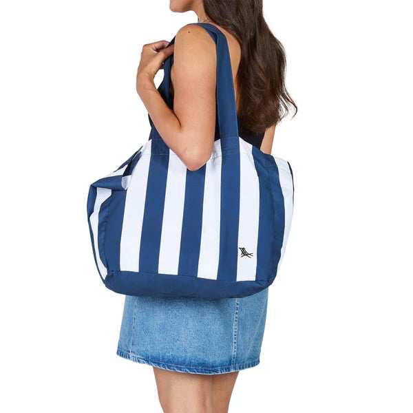 Medium Whitsunday Blue - Foldaway Tote Bags