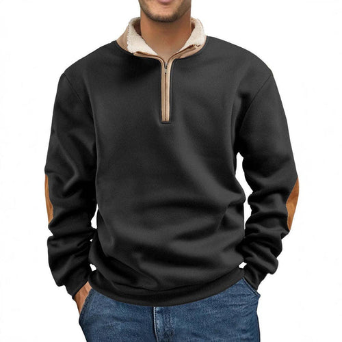 Men's Long Sleeve Embroidered Half Zip Hoodie (Various Colors/Sizes)