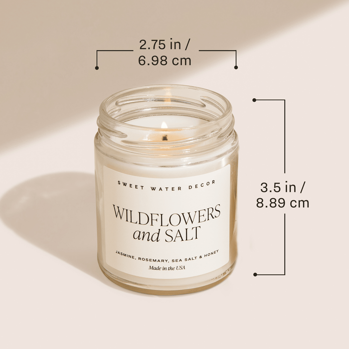 Merry and Bright Soy Candle - Patterned Clear Jar - 9 oz [Online Only]
