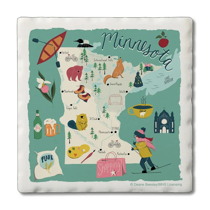 Minnesota Coasters Set of 4