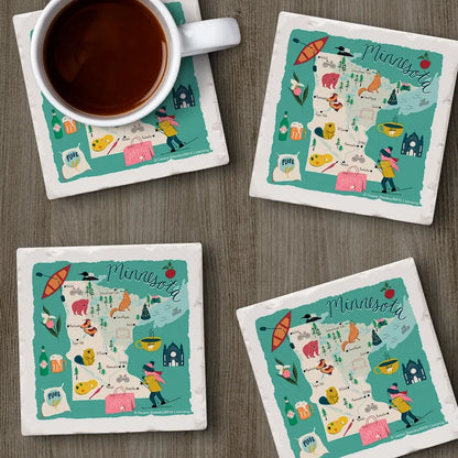Minnesota Coasters Set of 4