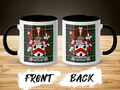 Mulligan Irish National Tartan ceramic accent mug