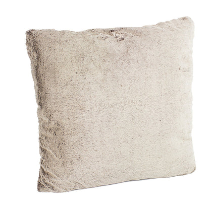 Natural Faux Fur Decorative Throw Pillow. 18"W x 18"L [Online Only]