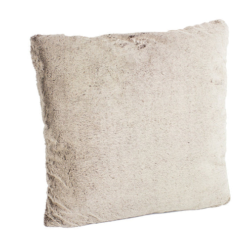 Natural Faux Fur Decorative Throw Pillow. 18"W x 18"L [Online Only]