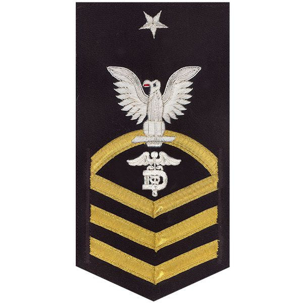 Navy E8 MALE Rating Badge: Dental Technician - vanchief on blue
