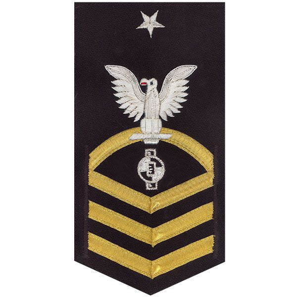 Navy E8 MALE Rating Badge: Engineering Aide - vanchief on blue