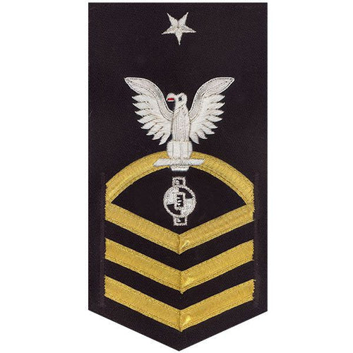 Navy E8 MALE Rating Badge: Engineering Aide - vanchief on blue