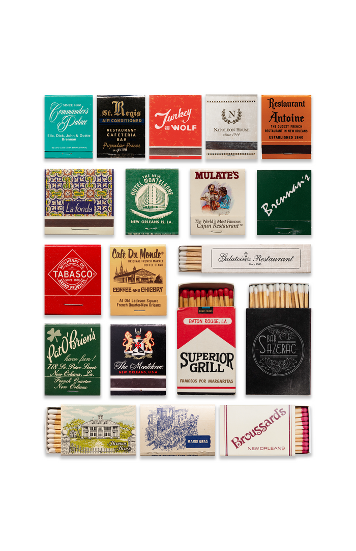 New Orleans Matchbook Collage Poster w/Frame Options [Online Only]