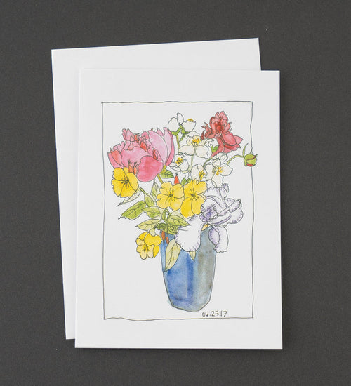 Note Card Floral - 6-25-17