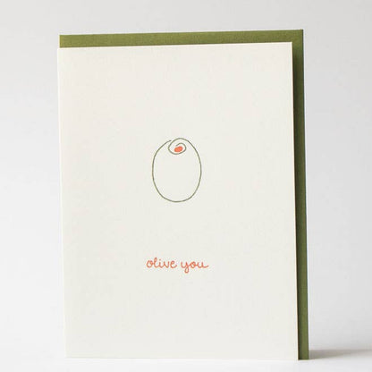 Olive You Greeting Card