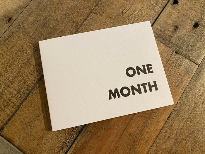 One Month Planner