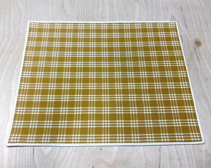 Placemats - gold and white - set of 2