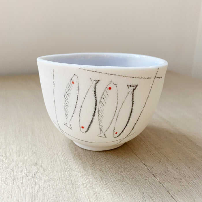 Porcelain Tumbler - Four Fish II