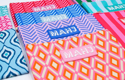 Premium Mahjong Card & Accessory Bag: Arrows- Red Card & Accessory Bag