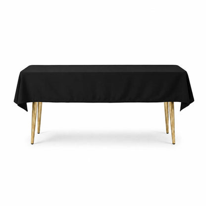 black polyester rectangle tablecloth 54x96
