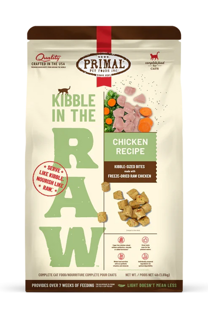 Primal Cat Kibble in the Raw Cat Food