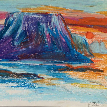 Purple Rock Landscape by Elena Jahn