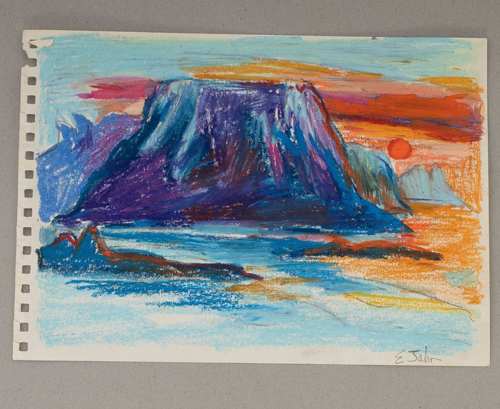 Purple Rock Landscape by Elena Jahn