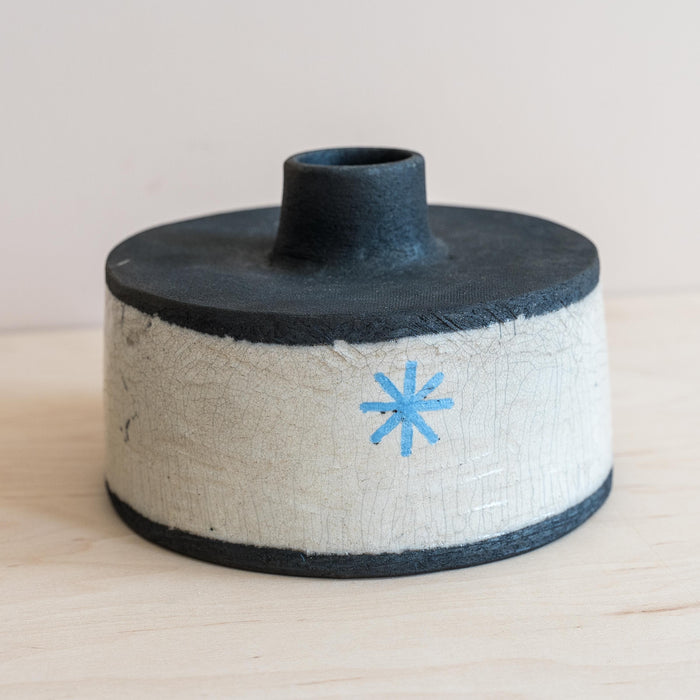 Raku Bud Vase