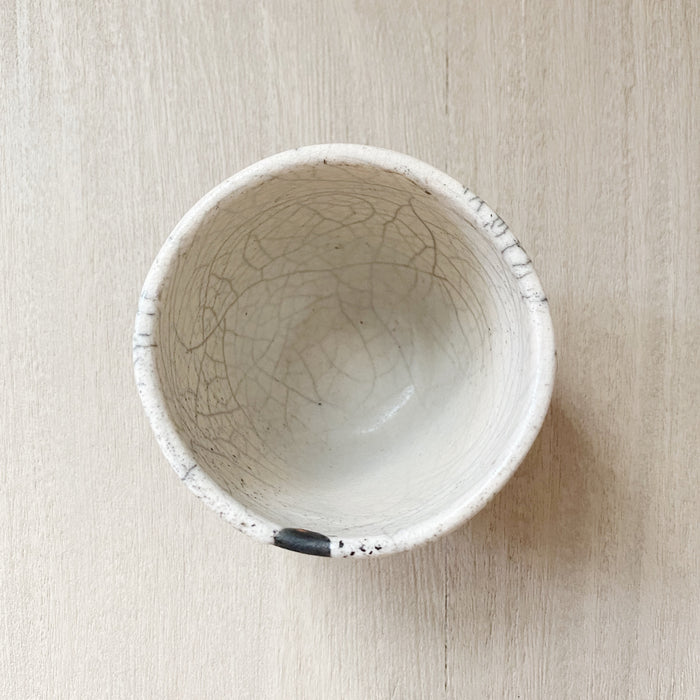 Raku Tumbler with Fish Tail
