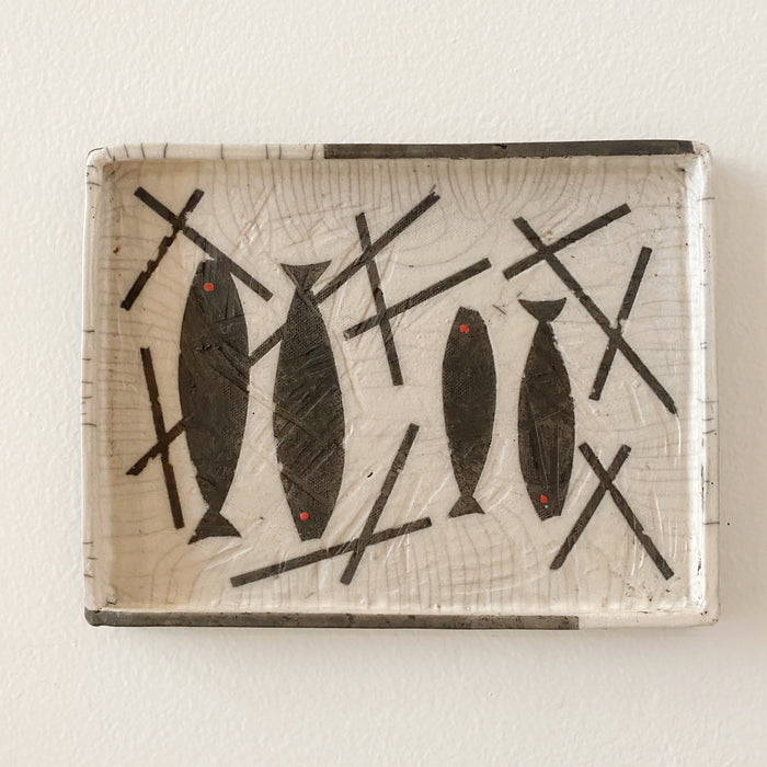 Rectangular Raku Fired Plate