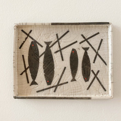 Rectangular Raku Fired Plate