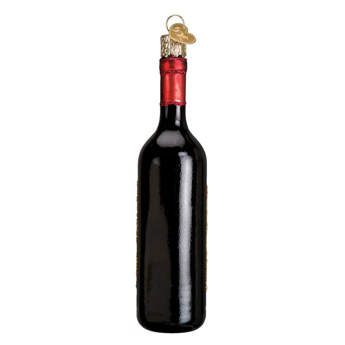 Red Wine Bottle Ornament [Online Only]