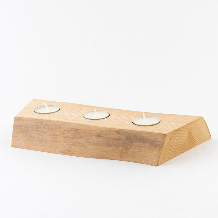 Solid Ash Tea Light Candle Runner