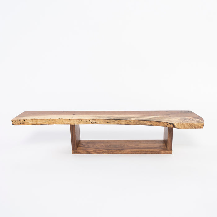 solid walnut wall shelf - handmade by Epaminondas Iacovou - Studio89 - language of trees